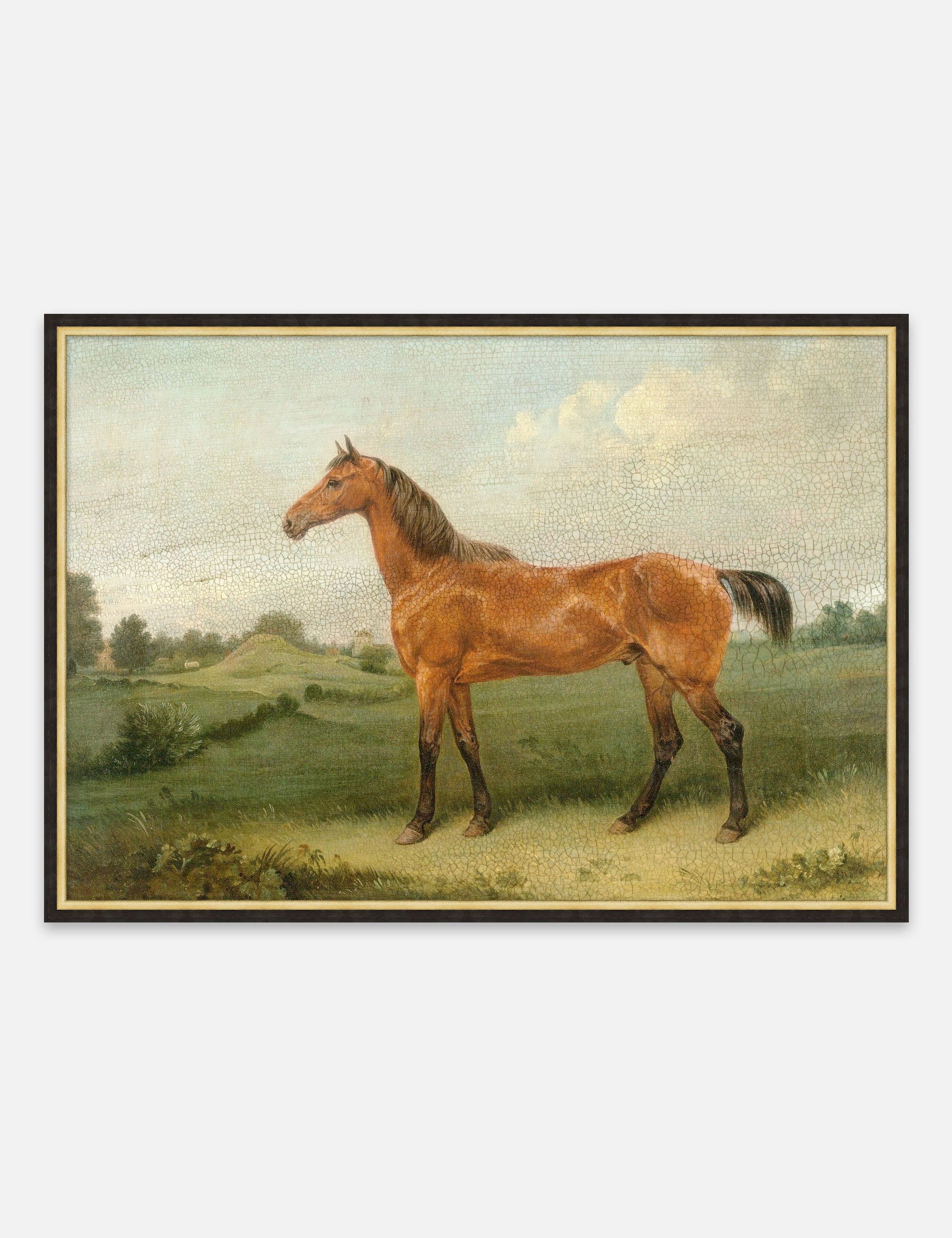 Antiqued Horse II Wall Art