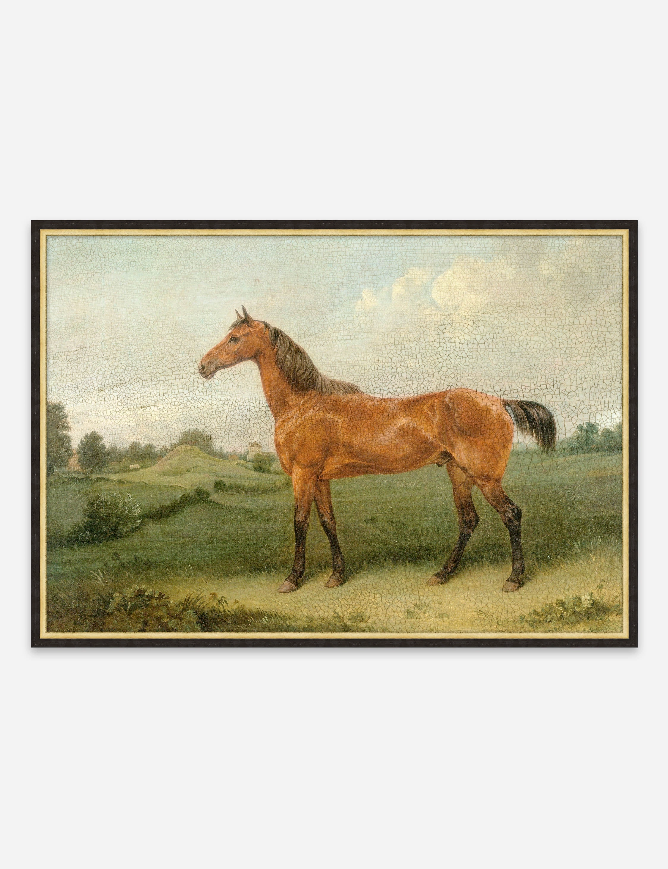 Antiqued Horse II Wall Art