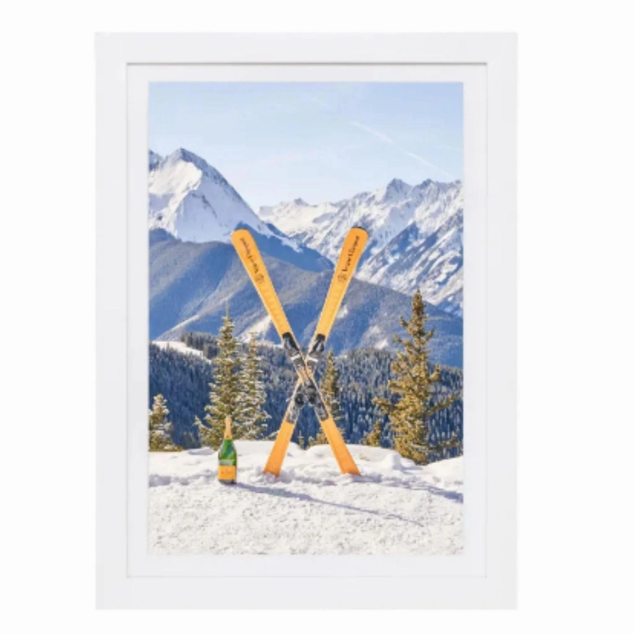 Aprs Ski, Veuve Clicquot Mini Framed Print by Gray Malin