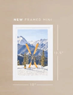 Aprs Ski, Veuve Clicquot Mini Framed Print by Gray Malin