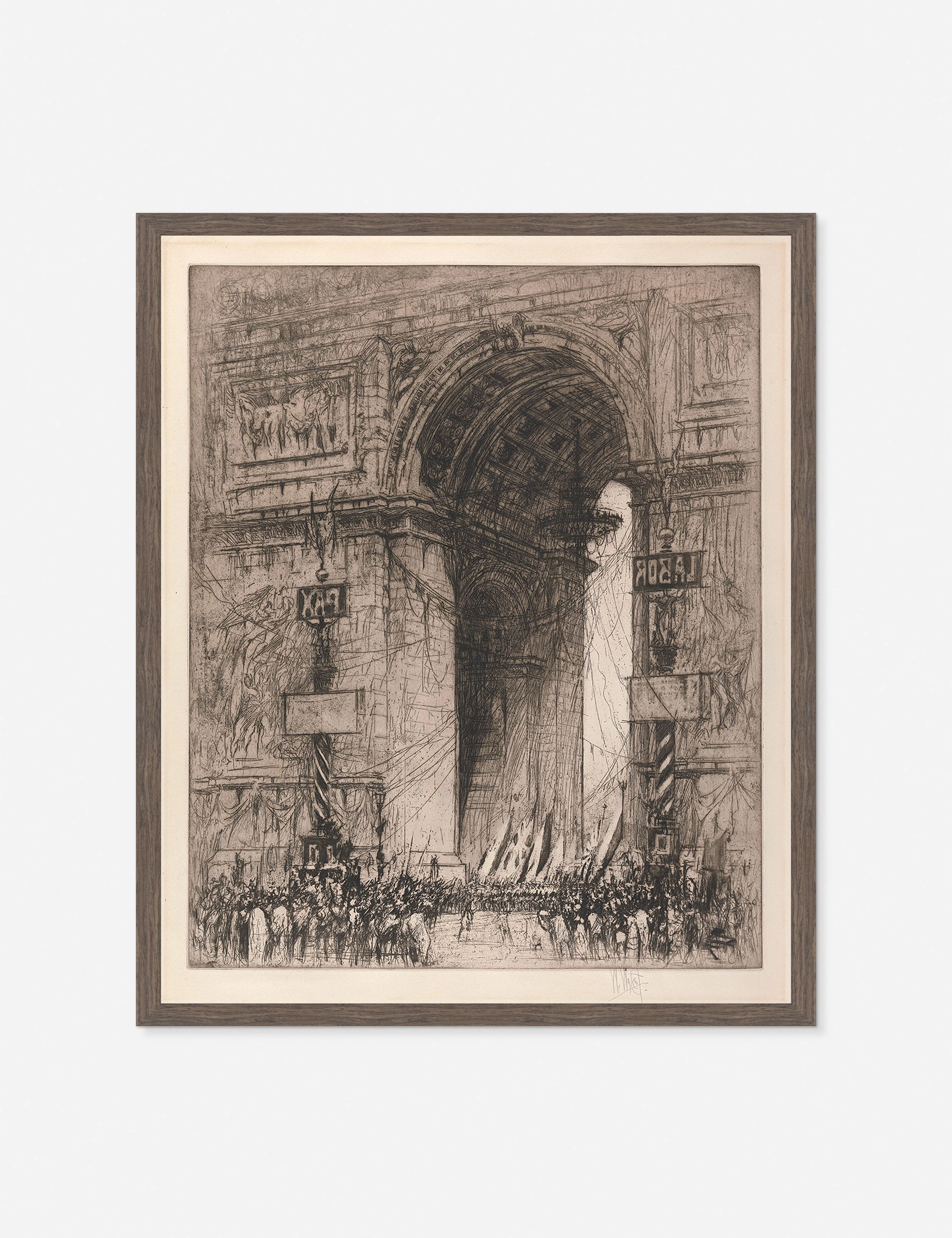 Arc de Triomphe, Paris Print by William Walcot 