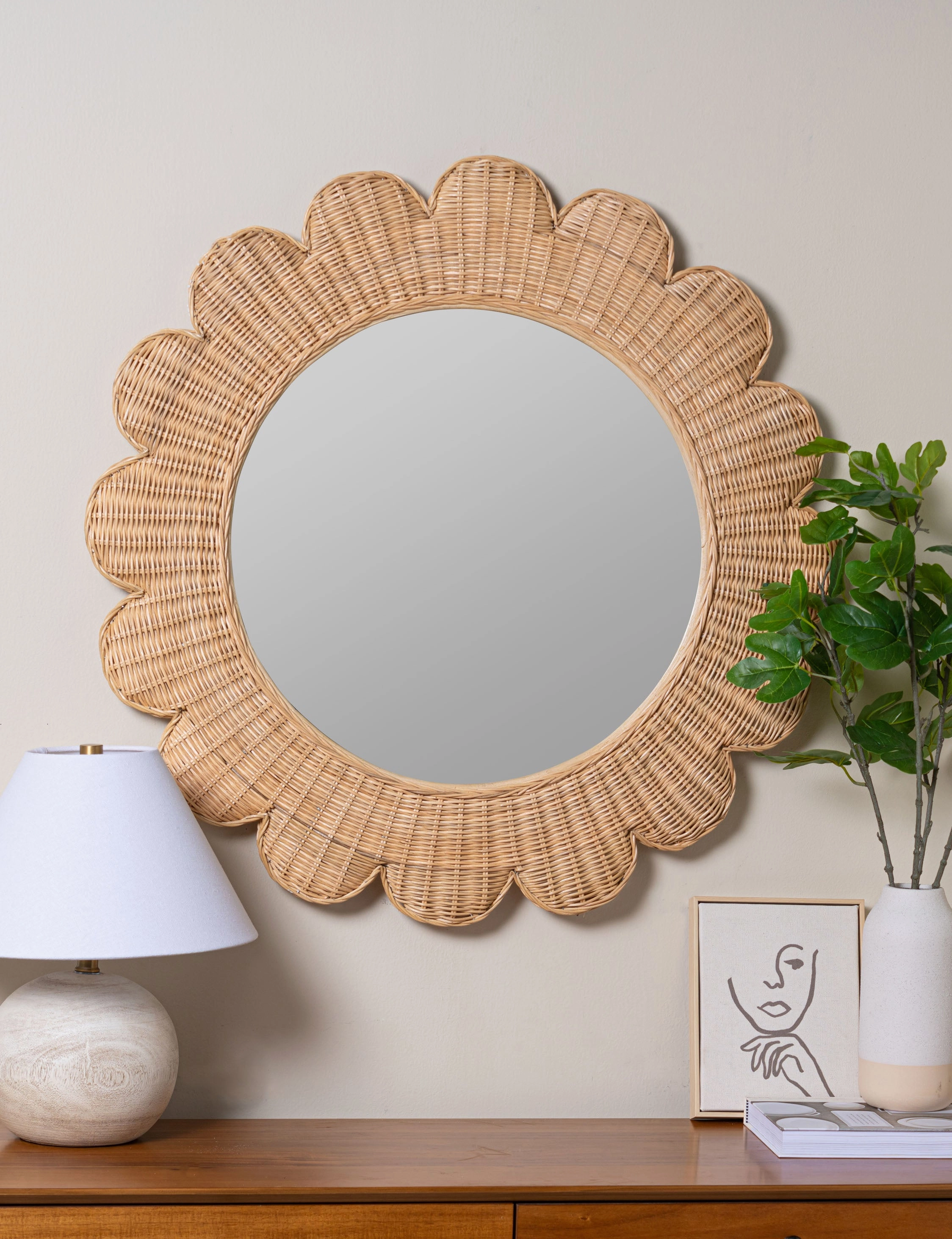 Asha Round Mirror 