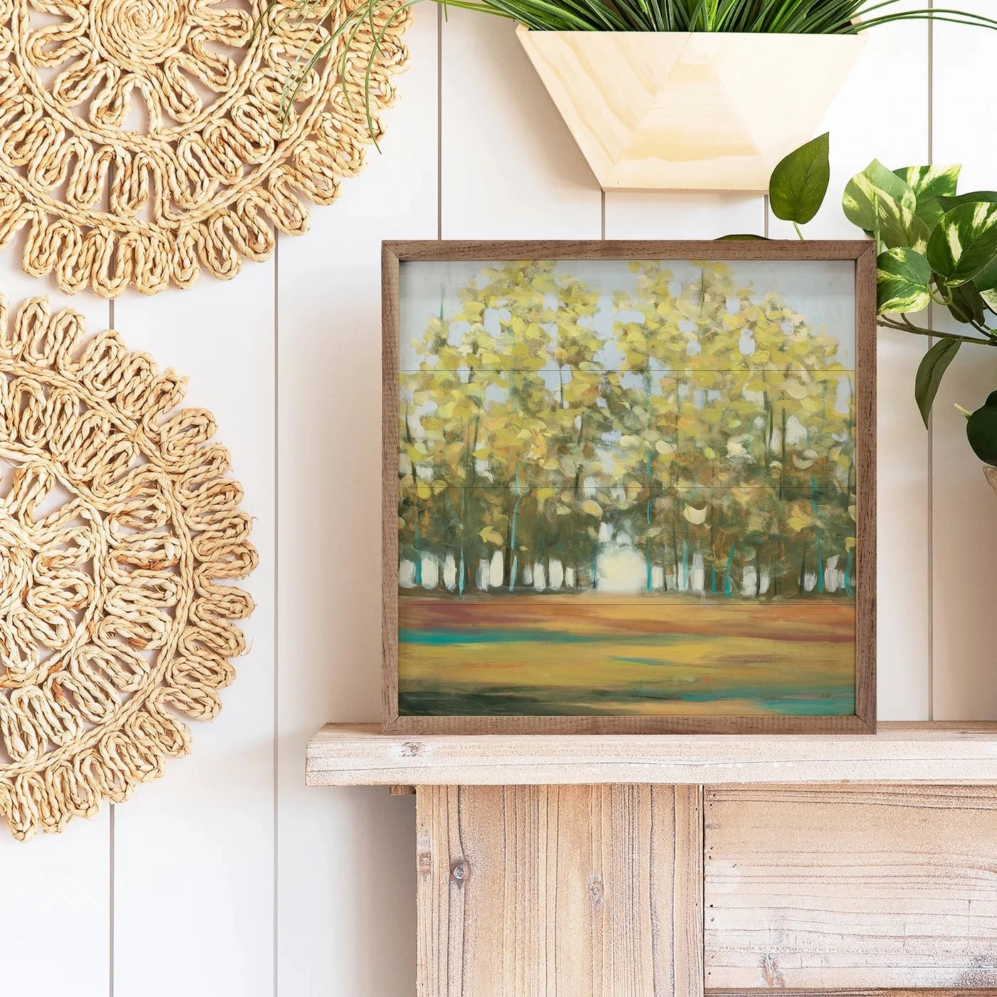 Aspen Grove By Julia Purinton Wood Framed Print