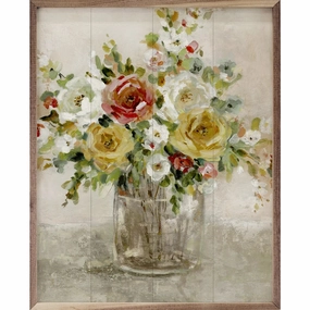 Autumal Arrangement By Carol Robinson Wood Framed Print 