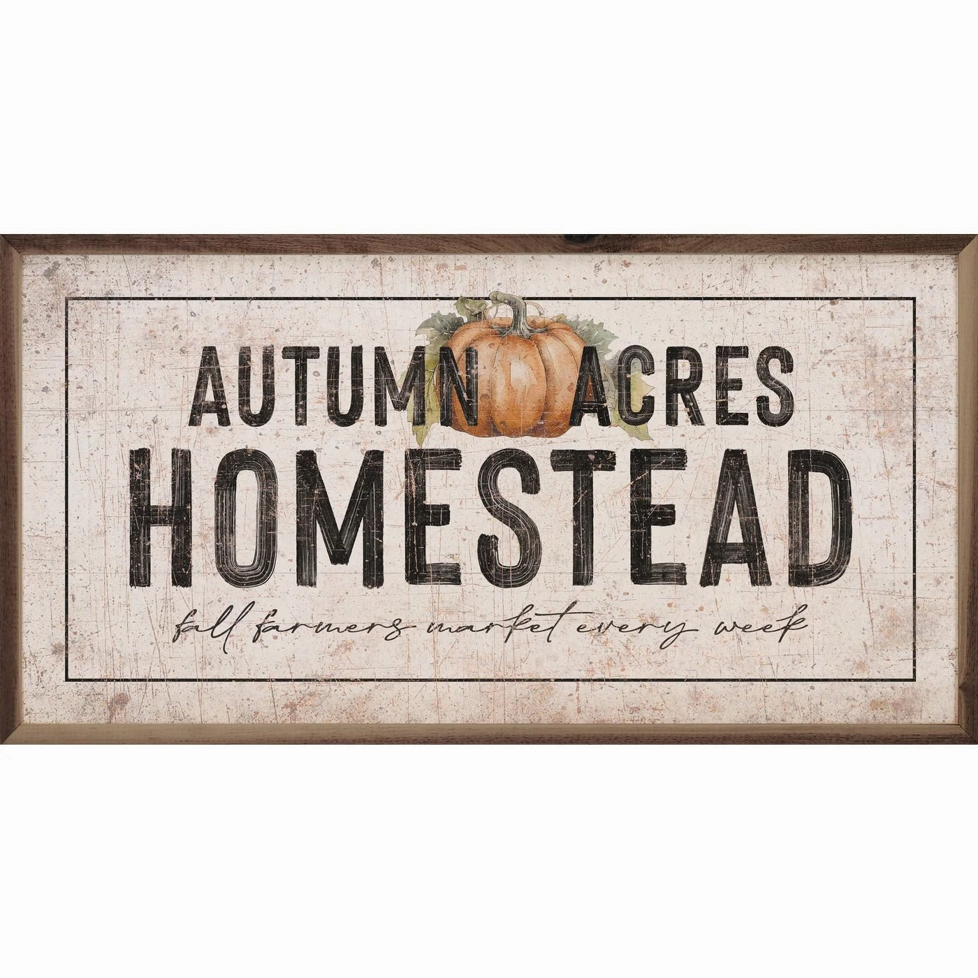 Autumn Acres Homestead Wood Framed Print 