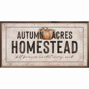 Autumn Acres Homestead Wood Framed Print 