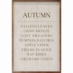Autumn Comforts Wood Framed Print 
