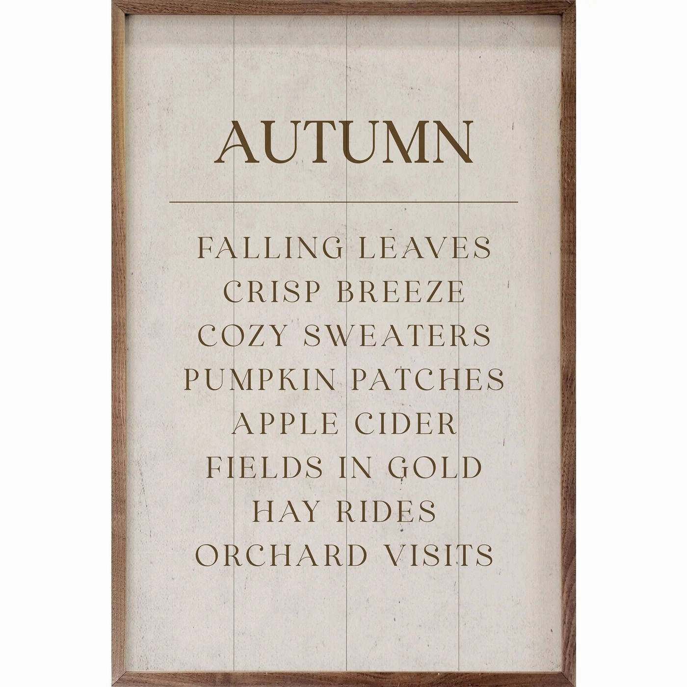 Autumn Comforts Wood Framed Print 