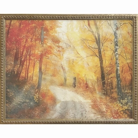 Autumn Path Gallery Framed Print 