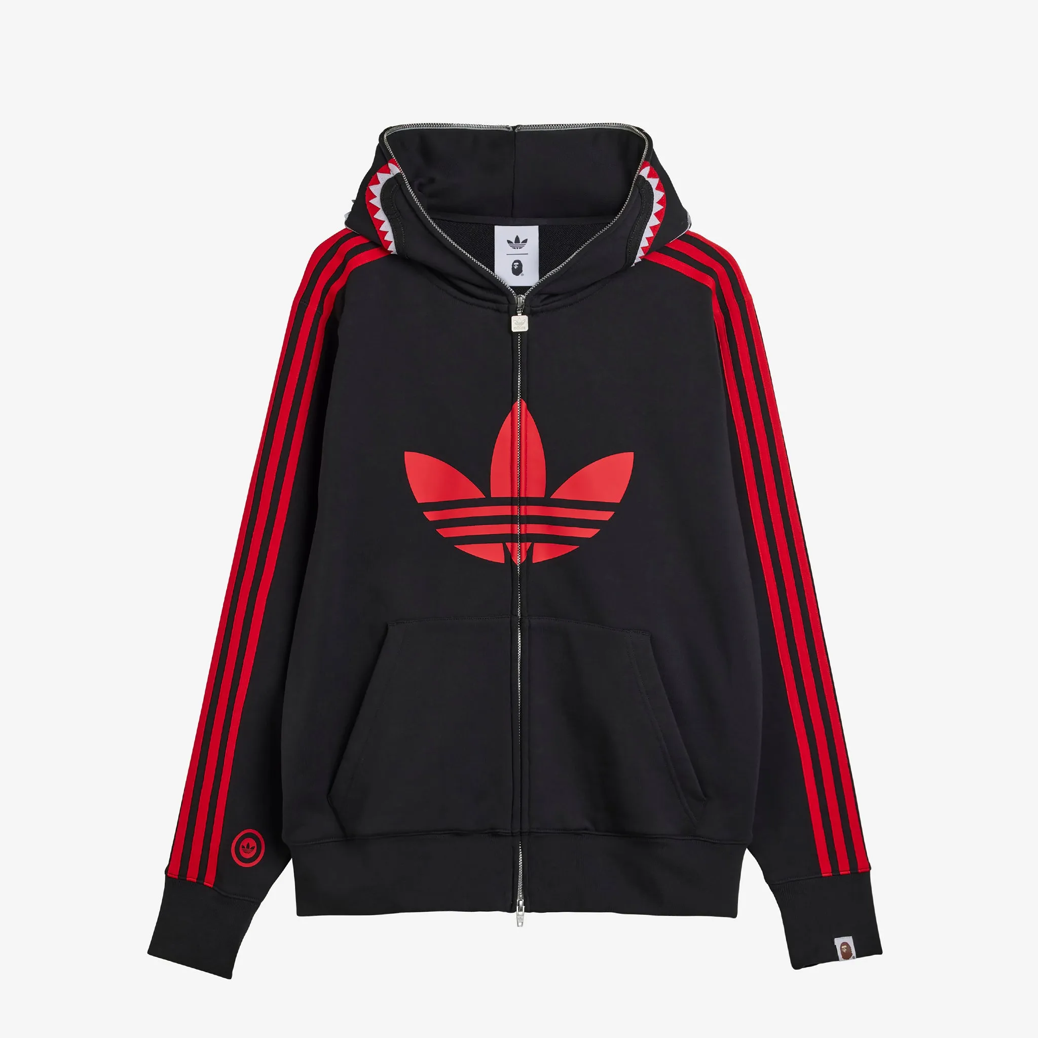 BAPE x Ultimate Shark Hoodie Black adidas Clothing