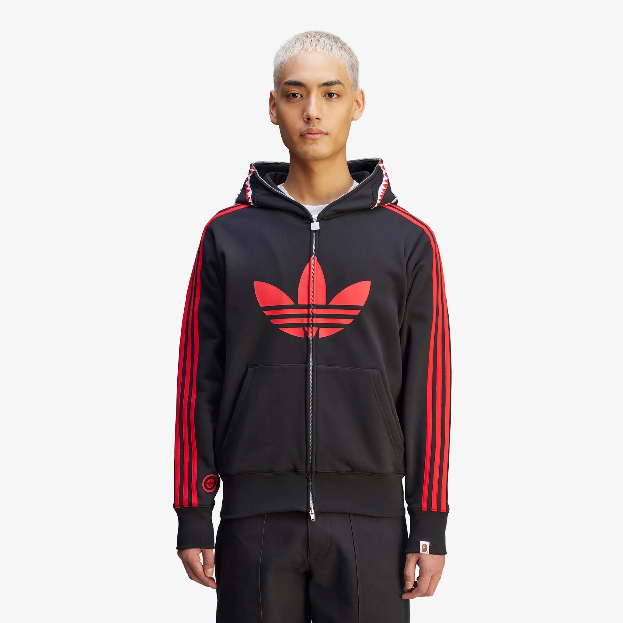 BAPE x Ultimate Shark Hoodie Black adidas Clothing