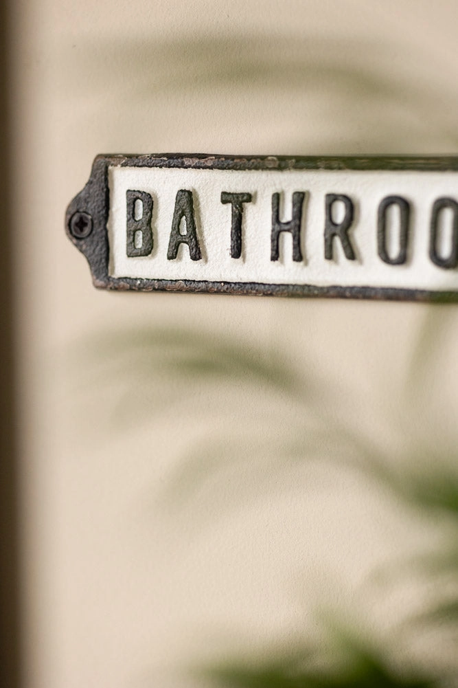 Bathroom Door Hanging Sign