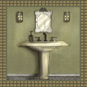 Bathroom in Green III 