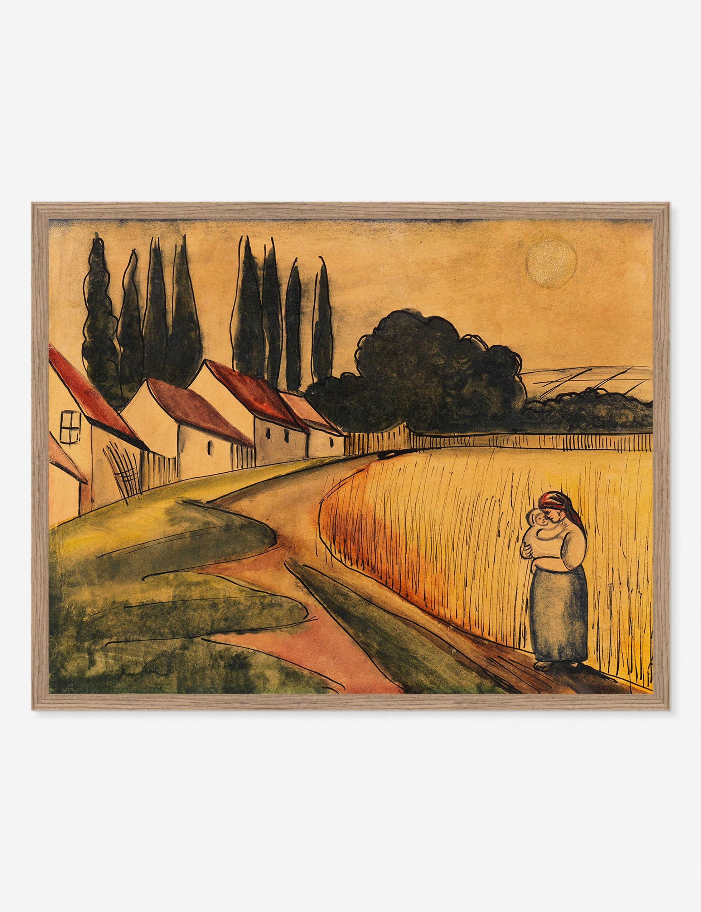 Bauerin mit Kind (Farmer's Wife with Child) Print by Anita Ree