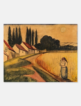 Bauerin mit Kind (Farmer's Wife with Child) Print by Anita Ree 