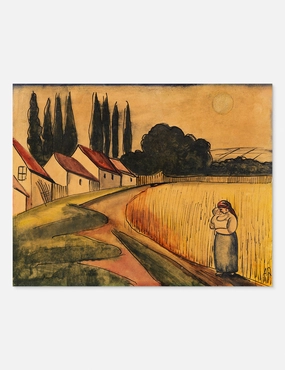 Bauerin mit Kind (Farmer's Wife with Child) Print by Anita Ree 