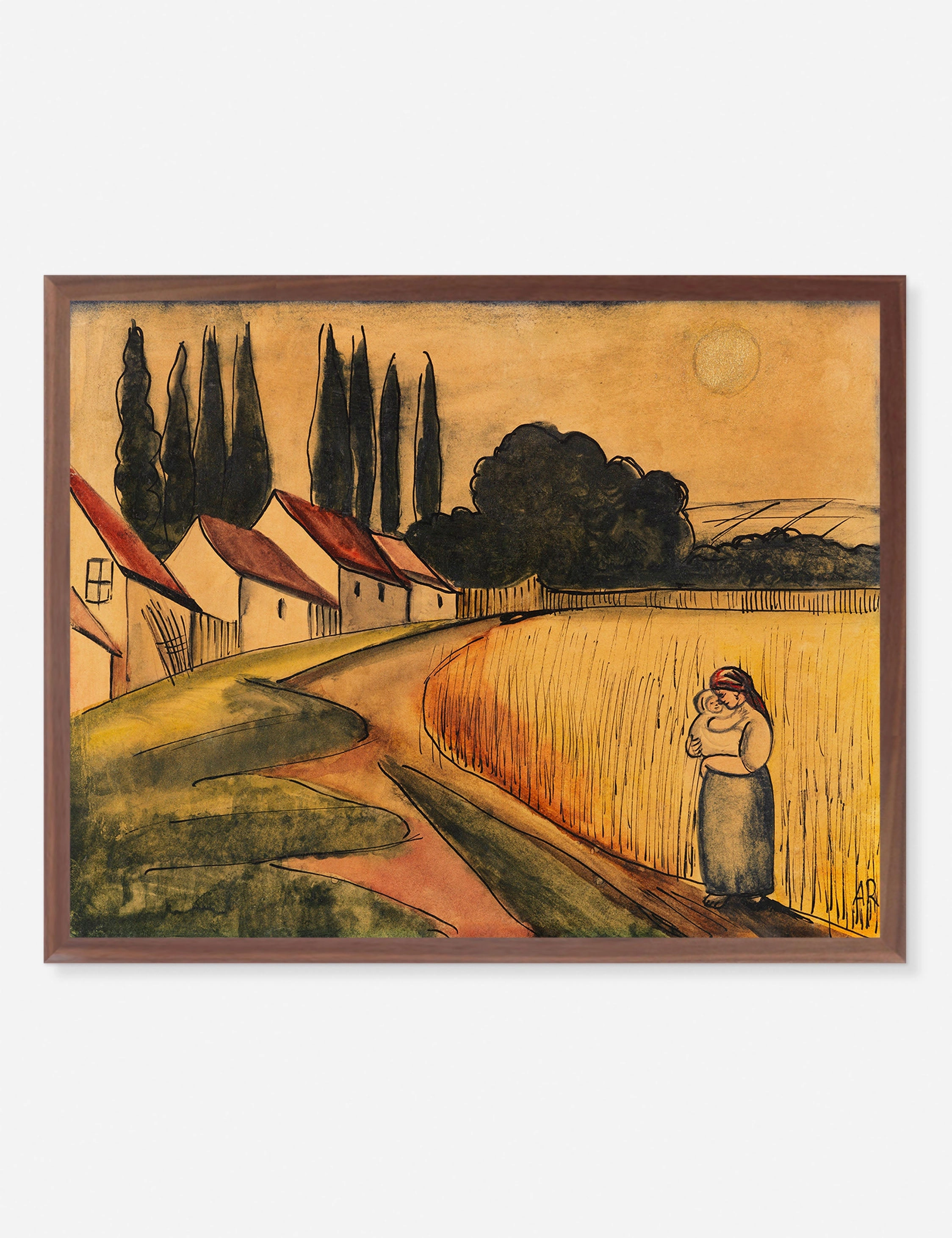 Bauerin mit Kind (Farmer's Wife with Child) Print by Anita Ree