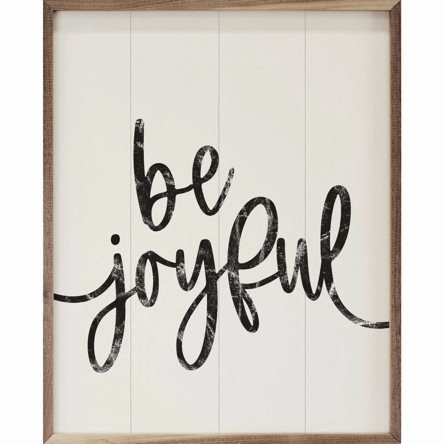 Be Joyful Wood Framed Print 