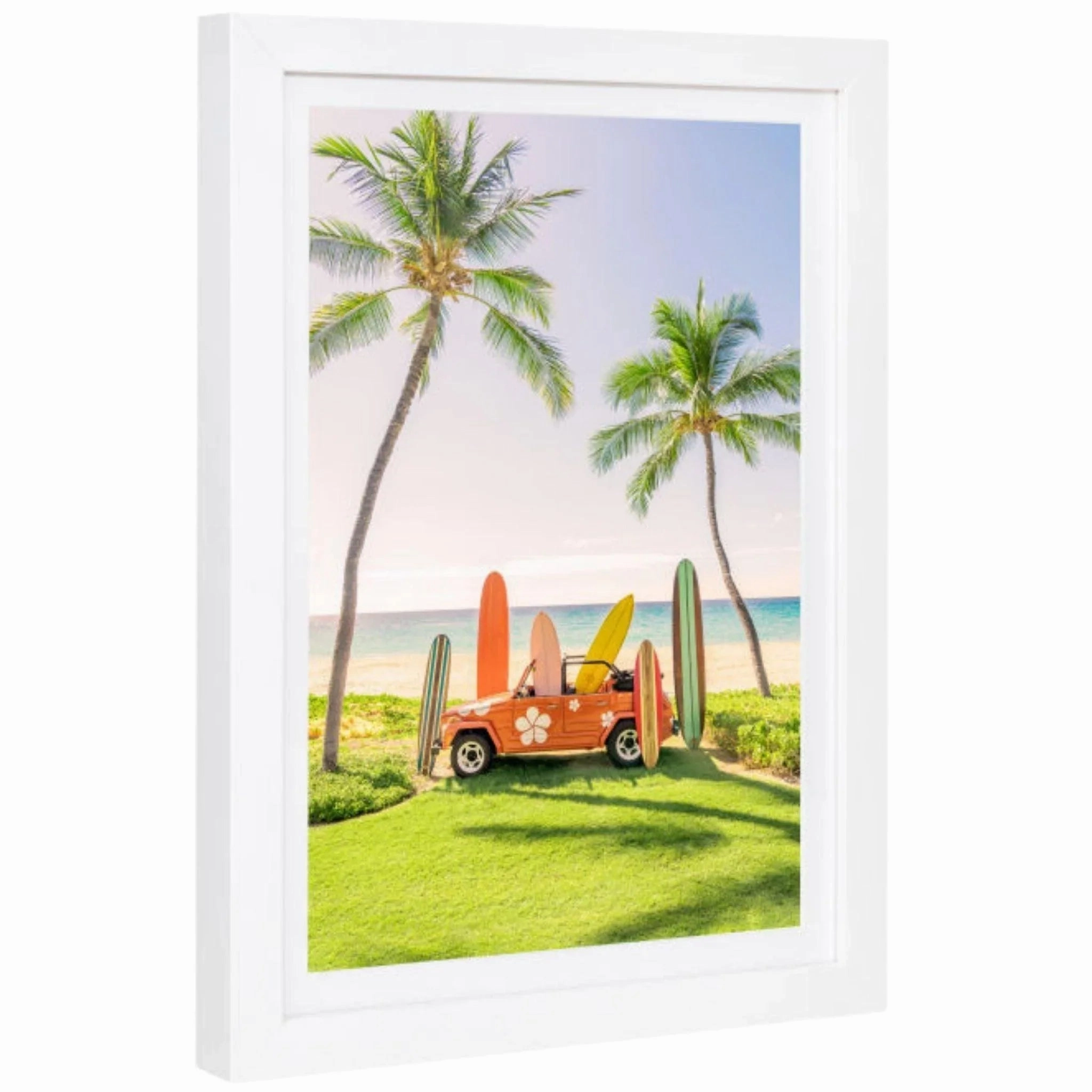 Beach Buggy Vertical, Mauna Kea Mini Framed Print by Gray Malin 