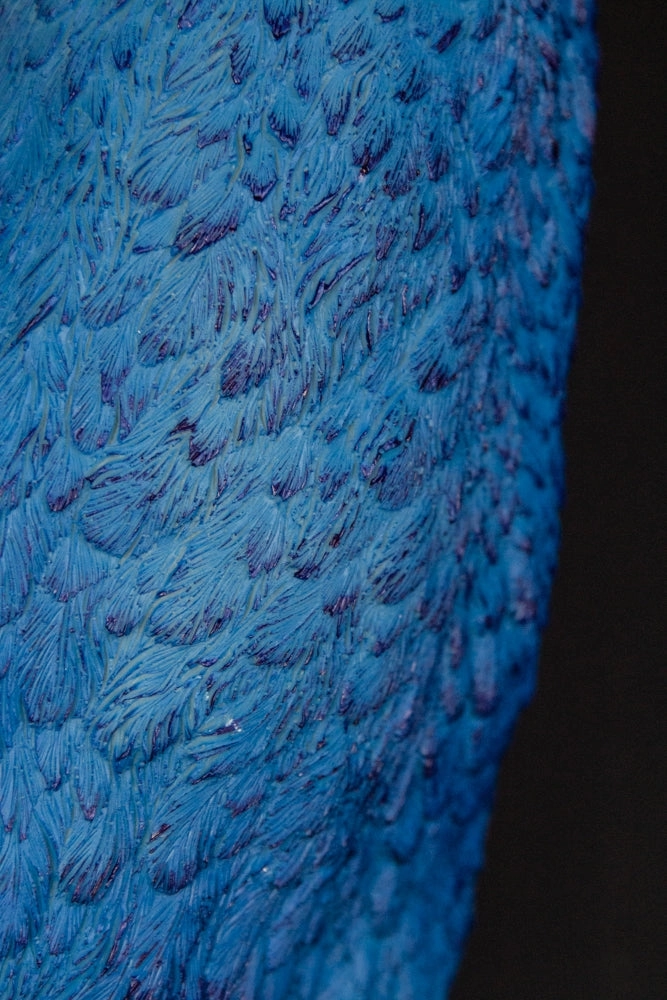 Beautiful Blue Peacock Head Wall Decoration