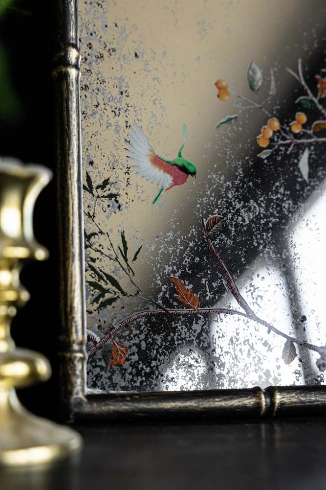 Beautiful Pink Chinoiserie Decorative Mirror