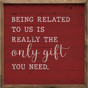 Being Related To Us Wood Framed Print 