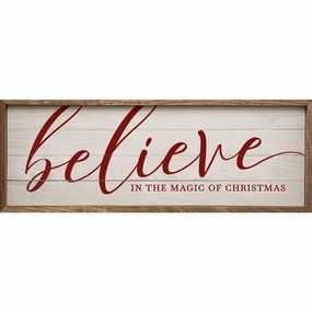 Believe In The Magic Of Christmas Wood Framed Print 