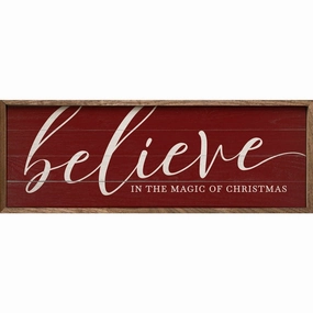 Believe In The Magic Of Christmas Wood Framed Print 