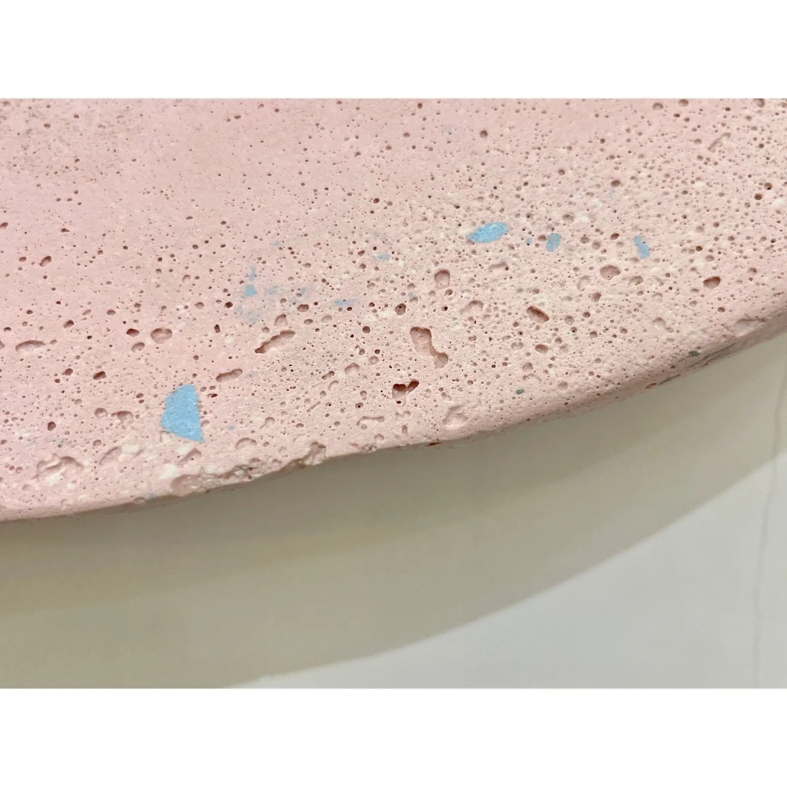 Bespoke Customizable Italian Light Pink Recycled Resin Bowl Centerpiece/Wall Art