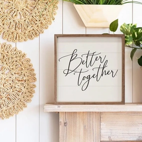Better Together Wood Framed Print 