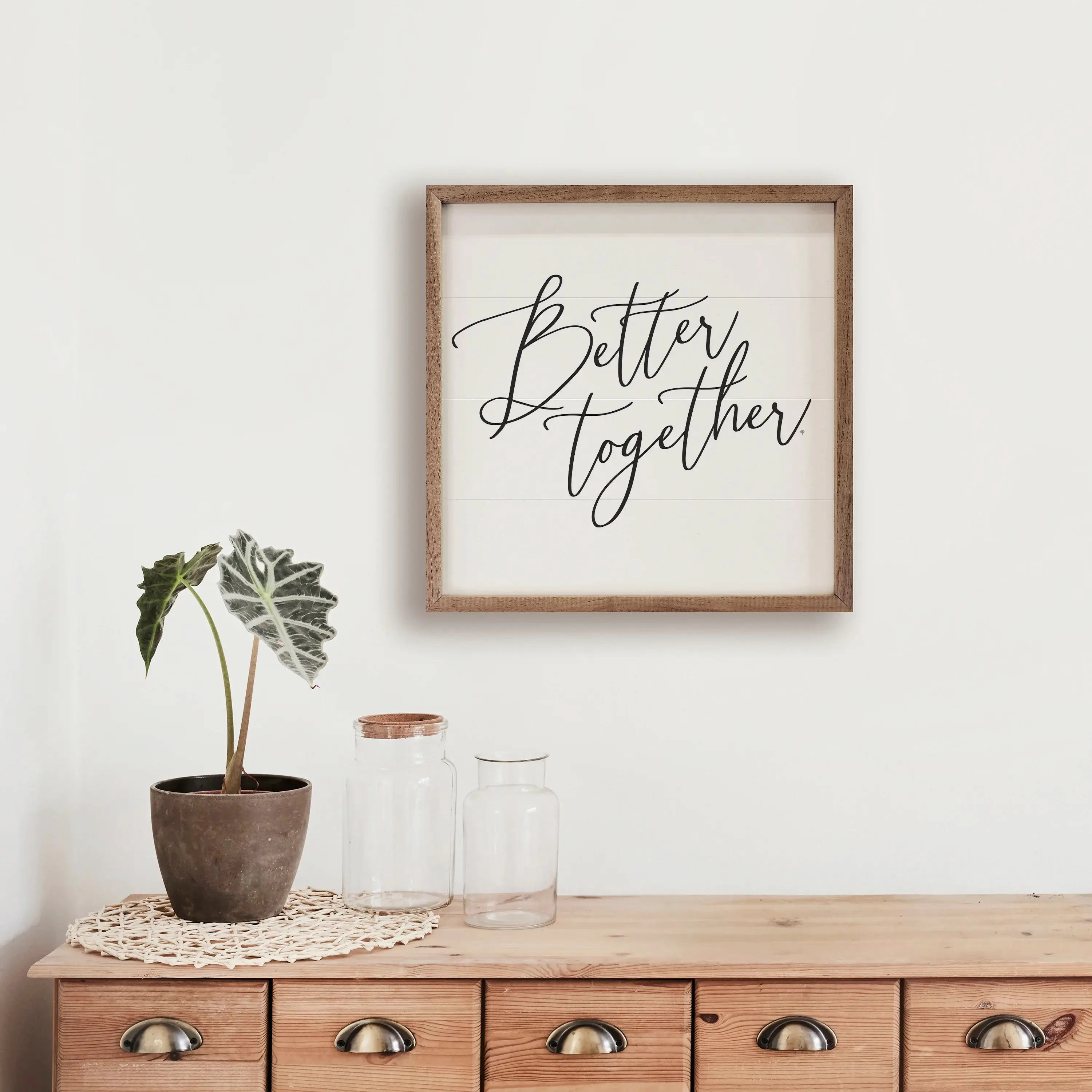 Better Together Wood Framed Print