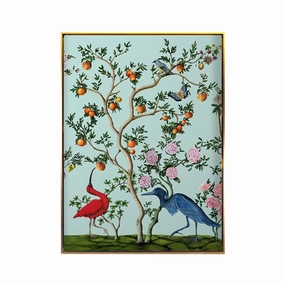 Bird and Branch Chinoiserie 1 Framed Wall Art 