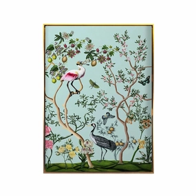 Bird and Branch Chinoiserie 2 Framed Wall Art 