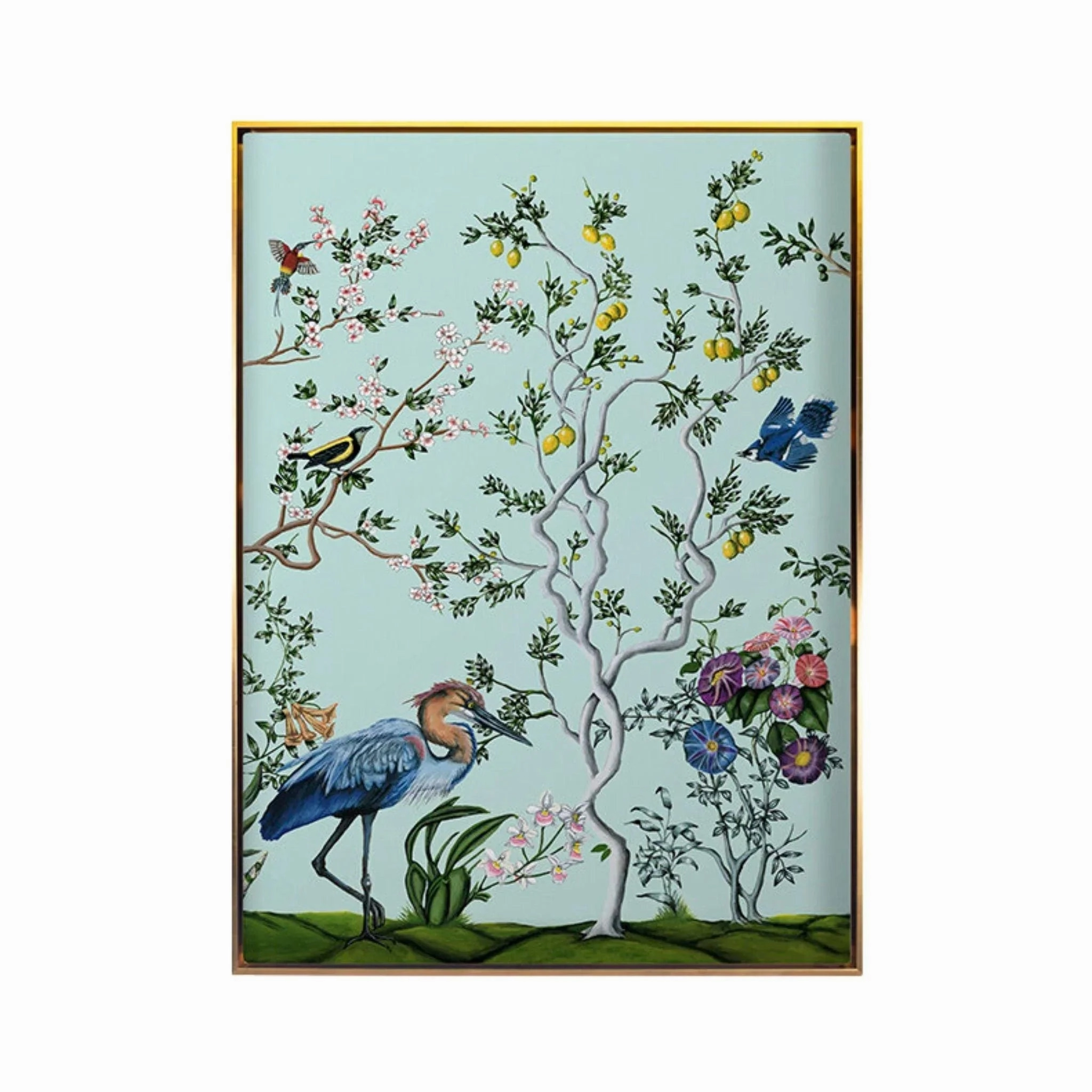 Bird and Branch Chinoiserie 3 Framed Wall Art 
