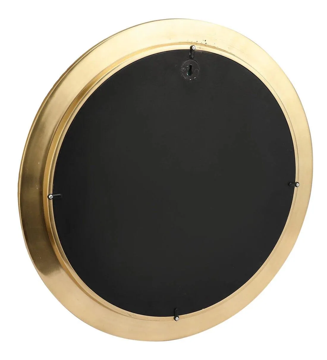 Black Aluminium Small Beaded Mirror,