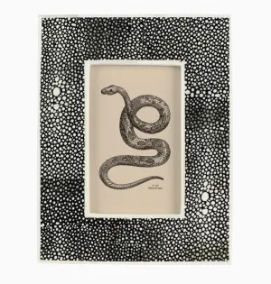 Black Chagrin Photo Frame 