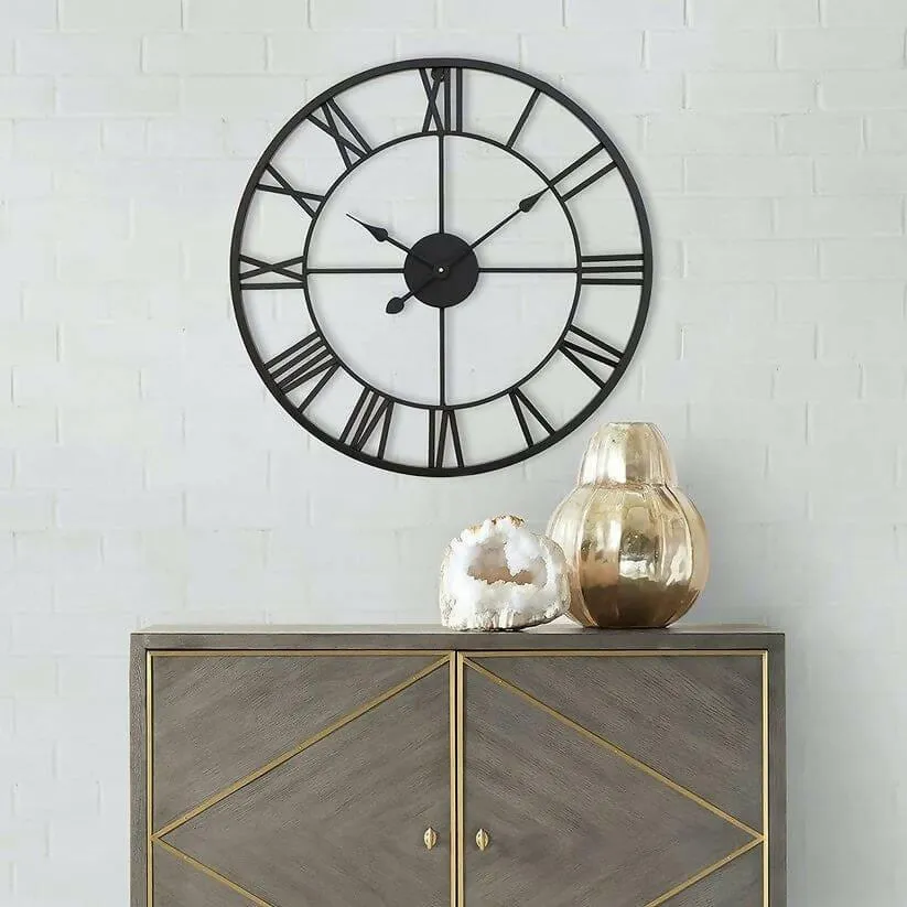Black Cross Wall Clock