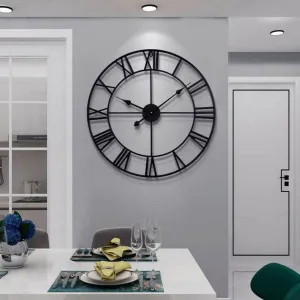 Black Cross Wall Clock 