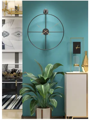 BLACK MATT WALL CLOCK 