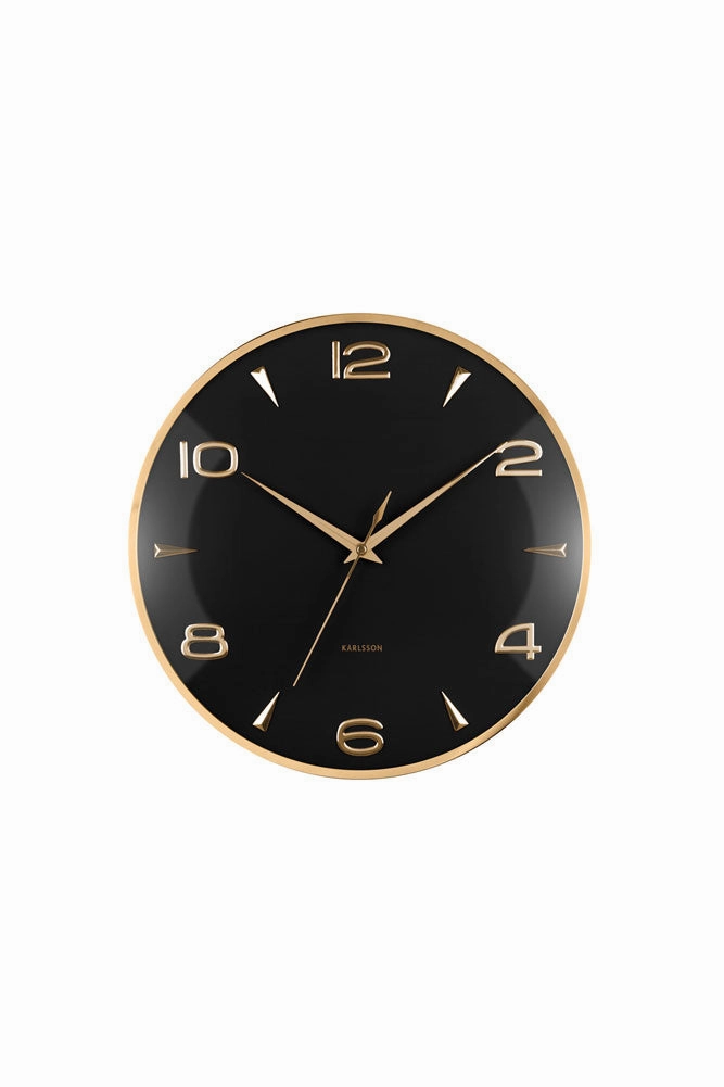 Black & Gold Wall Clock