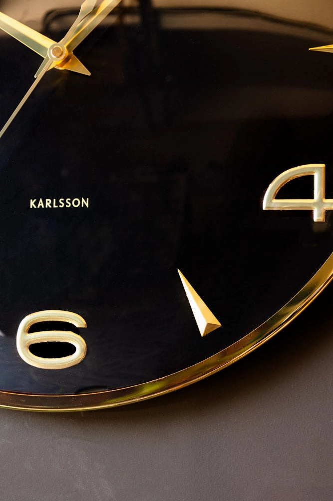 Black & Gold Wall Clock