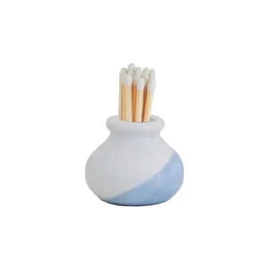 Blue Dip-dye Match Holder/ Striker 