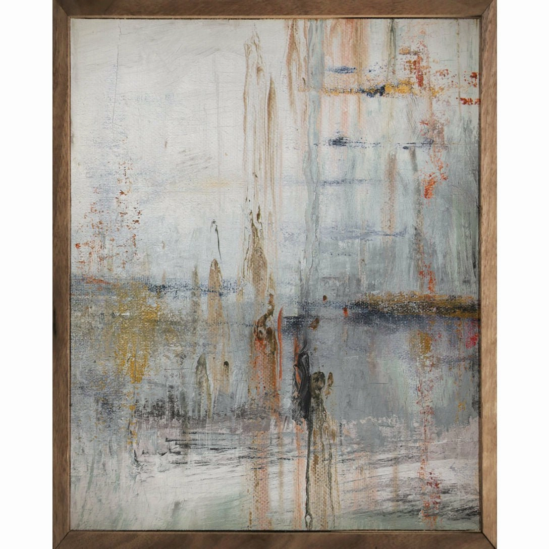 Blue Skies Painting Wood Framed Print 
