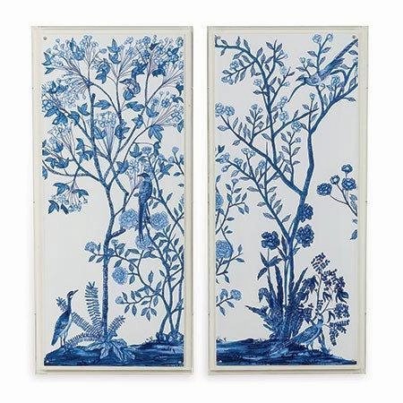 Blue Traditional Chinoiserie I Framed Wall Art