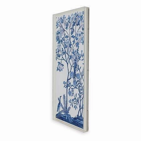 Blue Traditional Chinoiserie II Framed Wall Art
