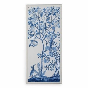 Blue Traditional Chinoiserie II Framed Wall Art 