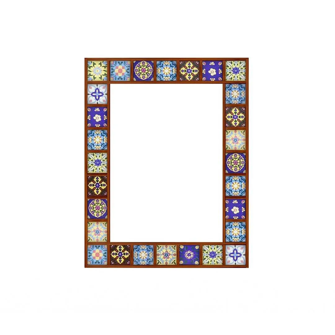 Boho Mirror With Sheesham Wood Frame