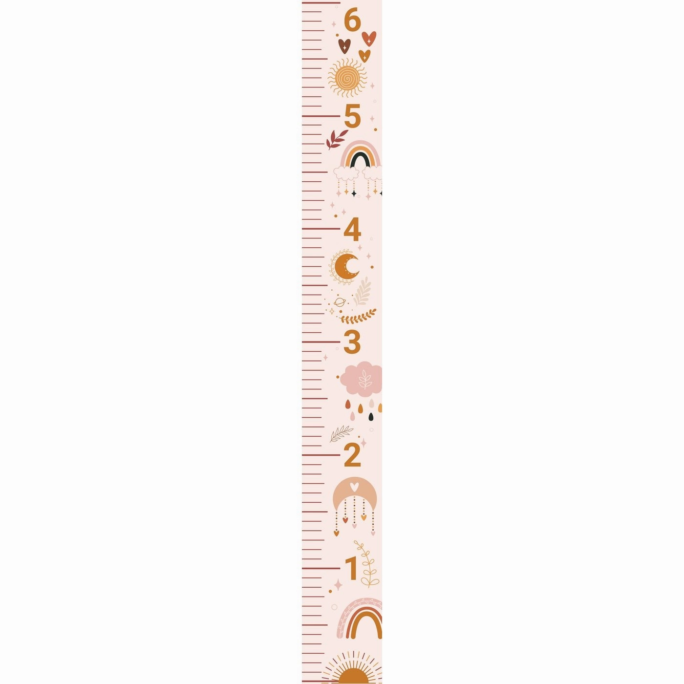 Boho Wood Wall Ruler 