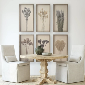 Botanical Canvas Print With Wood Frame 