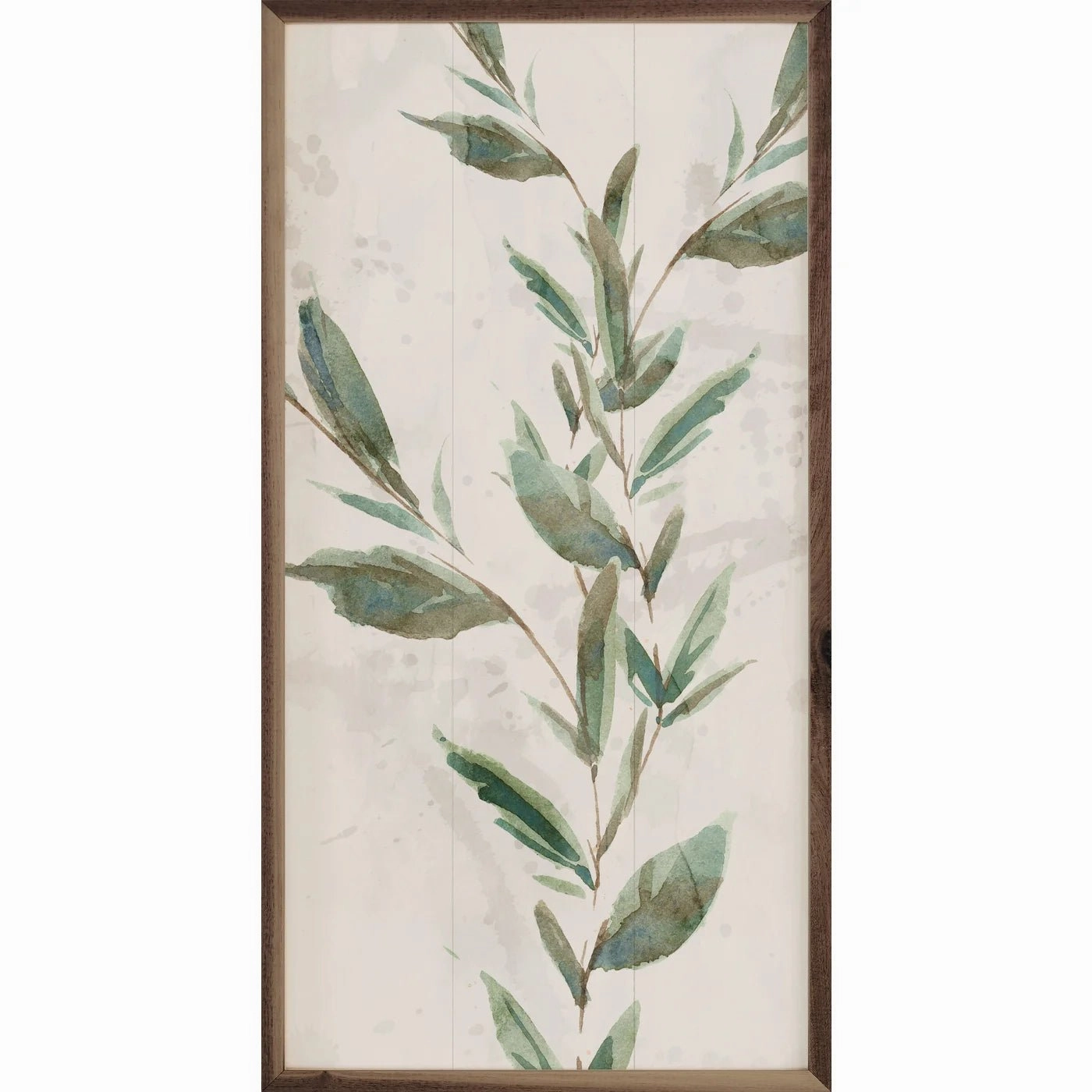 Botanical Panel 2 One Vine By Nina Blue Wood Framed Print 
